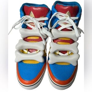 Jeremy Scott Adidas Faux Snakeskin Bones Rare Size Men US 9 Women 10.5